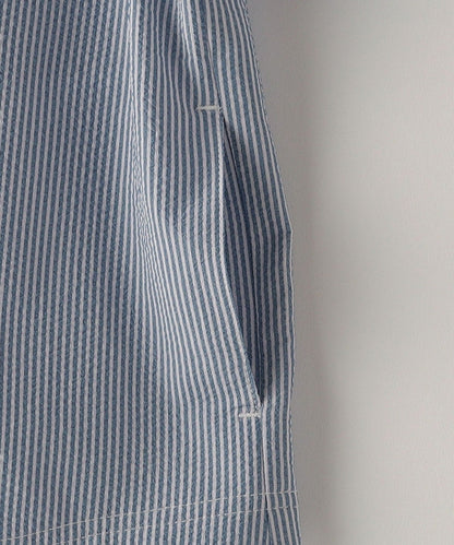 SHIPS KIDS:140〜160cm /〈UVカット/吸水速乾〉ドライタッチ ストライプ シャツ