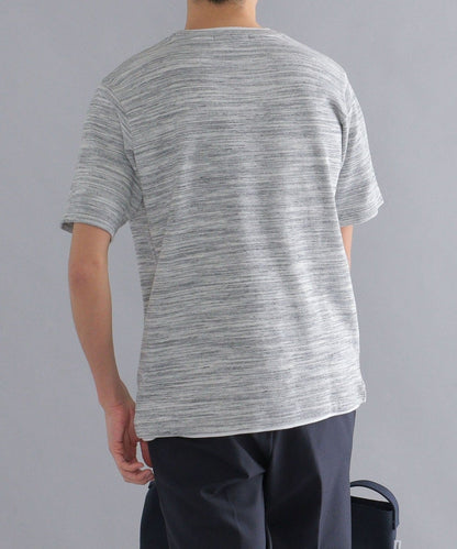 SHIPS: ワッフル フェイクレイヤード クルーネック Tシャツ