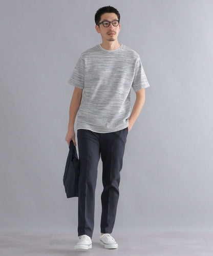 SHIPS: ワッフル フェイクレイヤード クルーネック Tシャツ