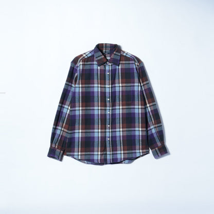 SHIPS: 播州織 フェザー チェック レギュラーカラー ネルシャツ 22FW