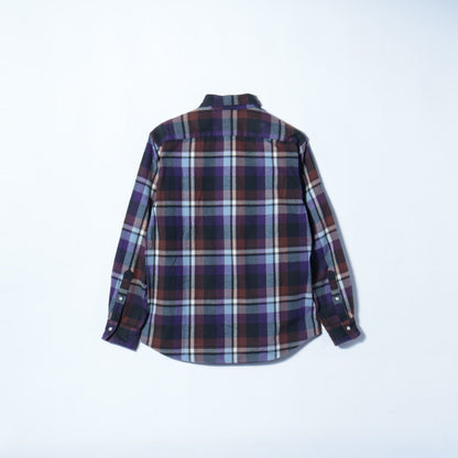 SHIPS: 播州織 フェザー チェック レギュラーカラー ネルシャツ 22FW