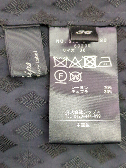 PrimaryNavyLabel:ジャガードギャザースカート