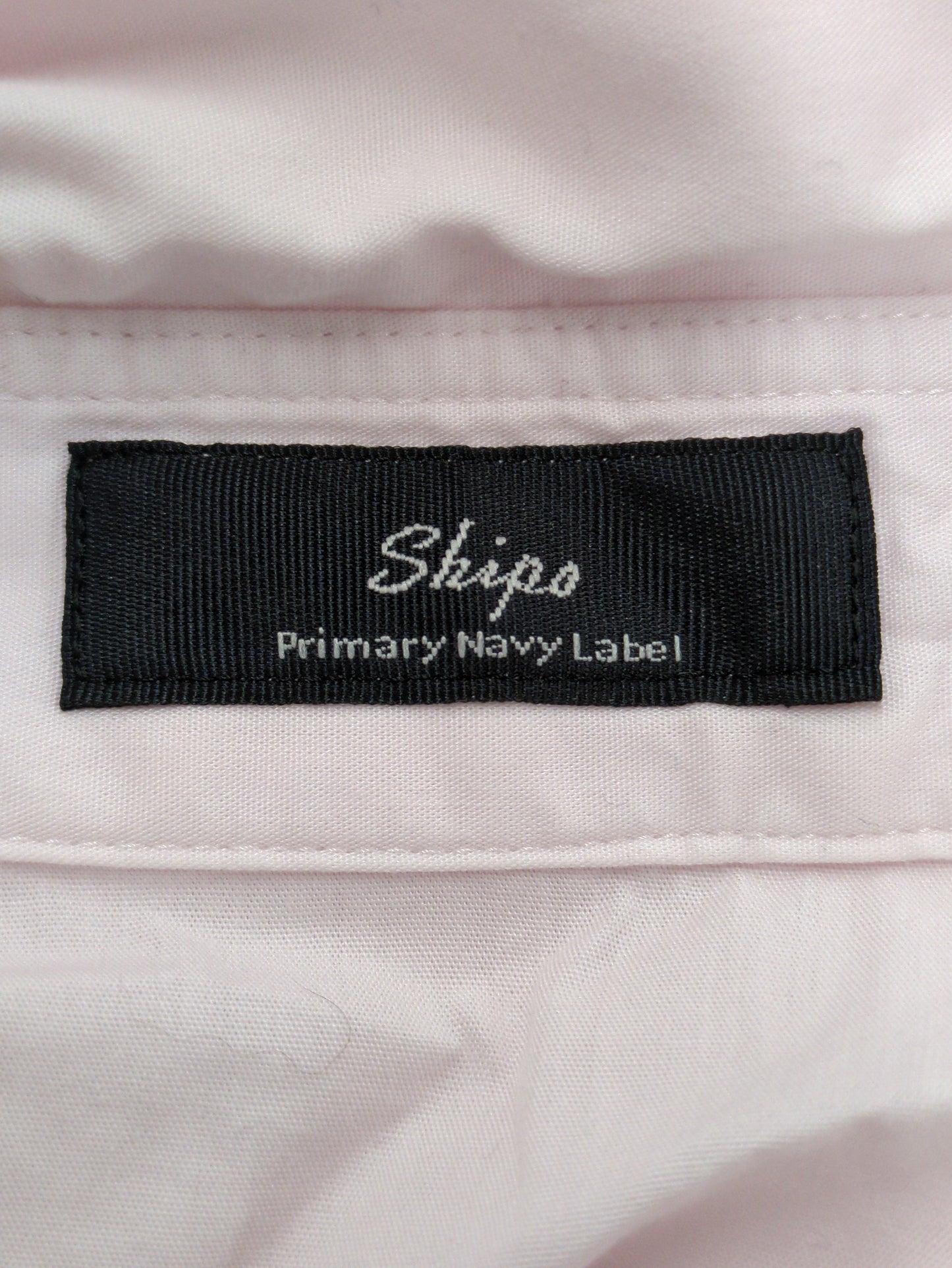 SHIPS Primary Navy Label:〈手洗い可能〉ALBINIコットンビッグワイズシャツ