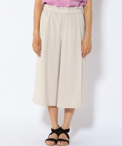 【手洗い可能】ワイドクロップドパンツ