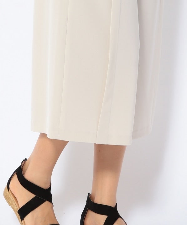 【手洗い可能】ワイドクロップドパンツ