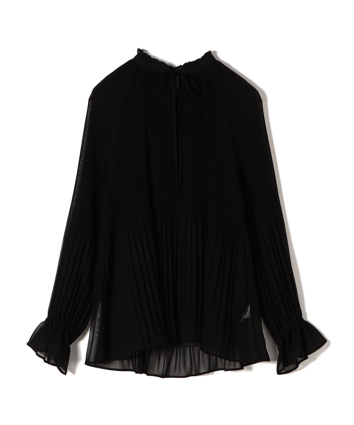 〈手洗い可能〉プリーツシフォンブラウス