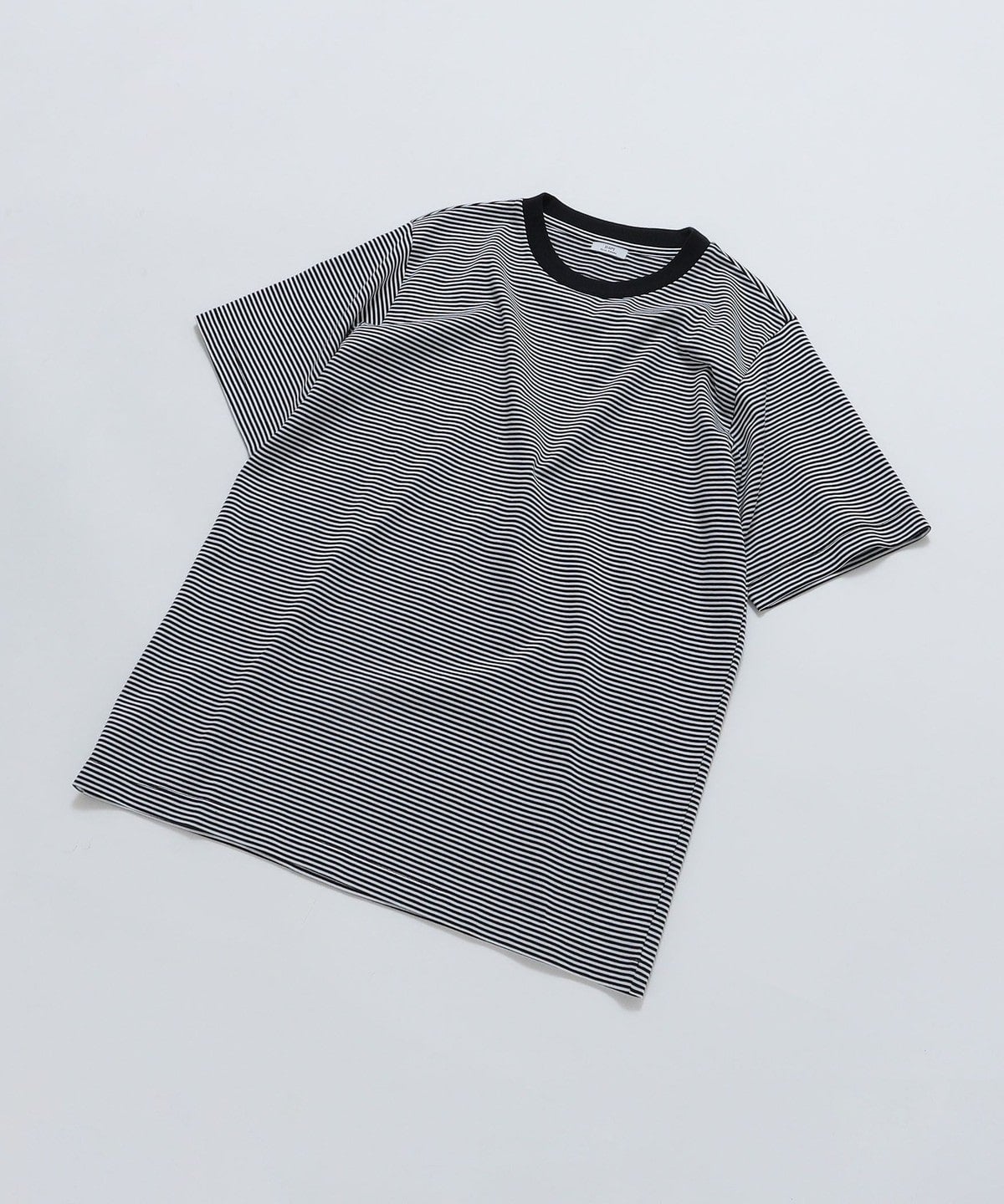 SHIPS: 抗菌・防臭 NANO-FINE（R） ハイゲージ コットン ボーダー  Tシャツ