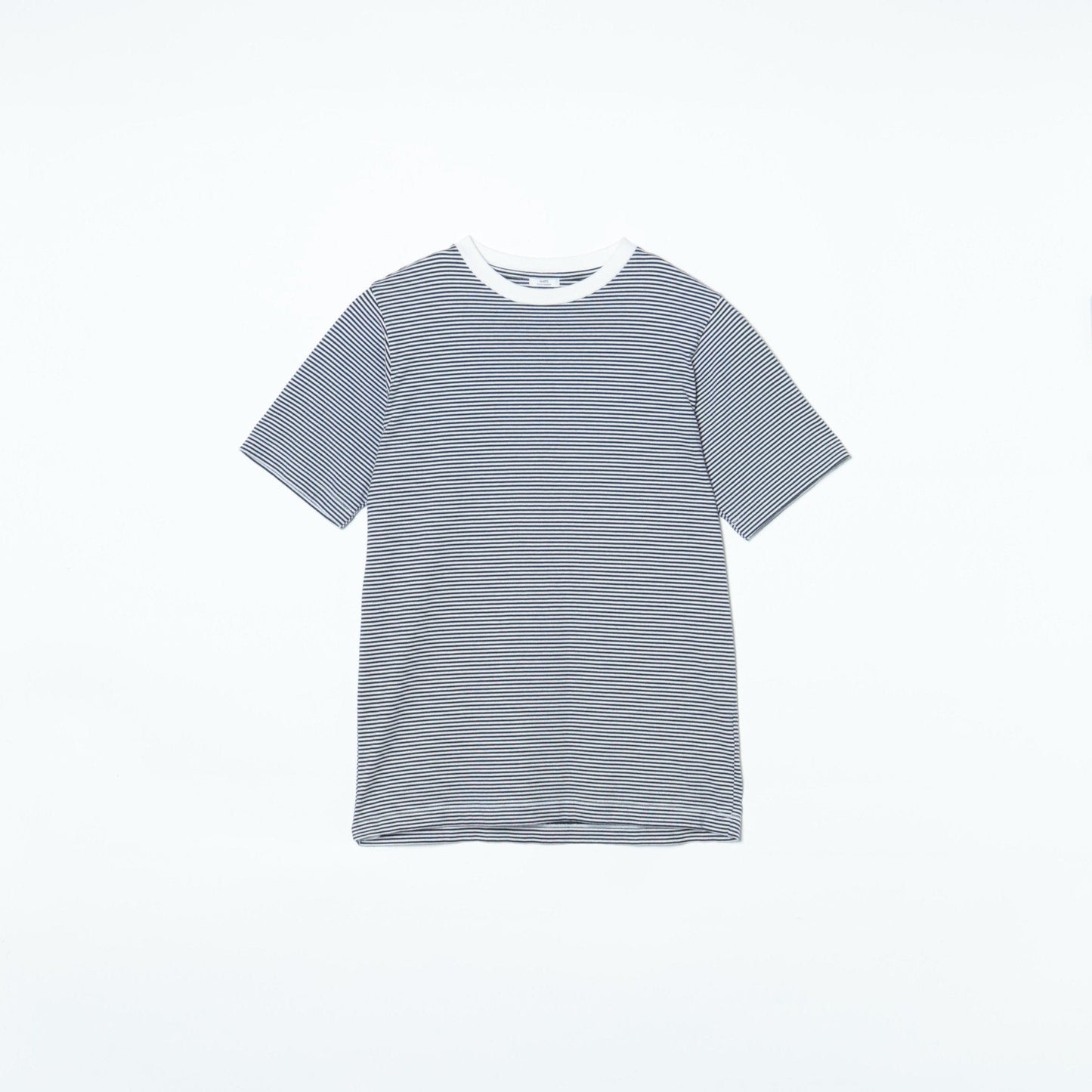 SHIPS: 抗菌・防臭 NANO-FINE（R） ハイゲージ コットン ボーダー  Tシャツ
