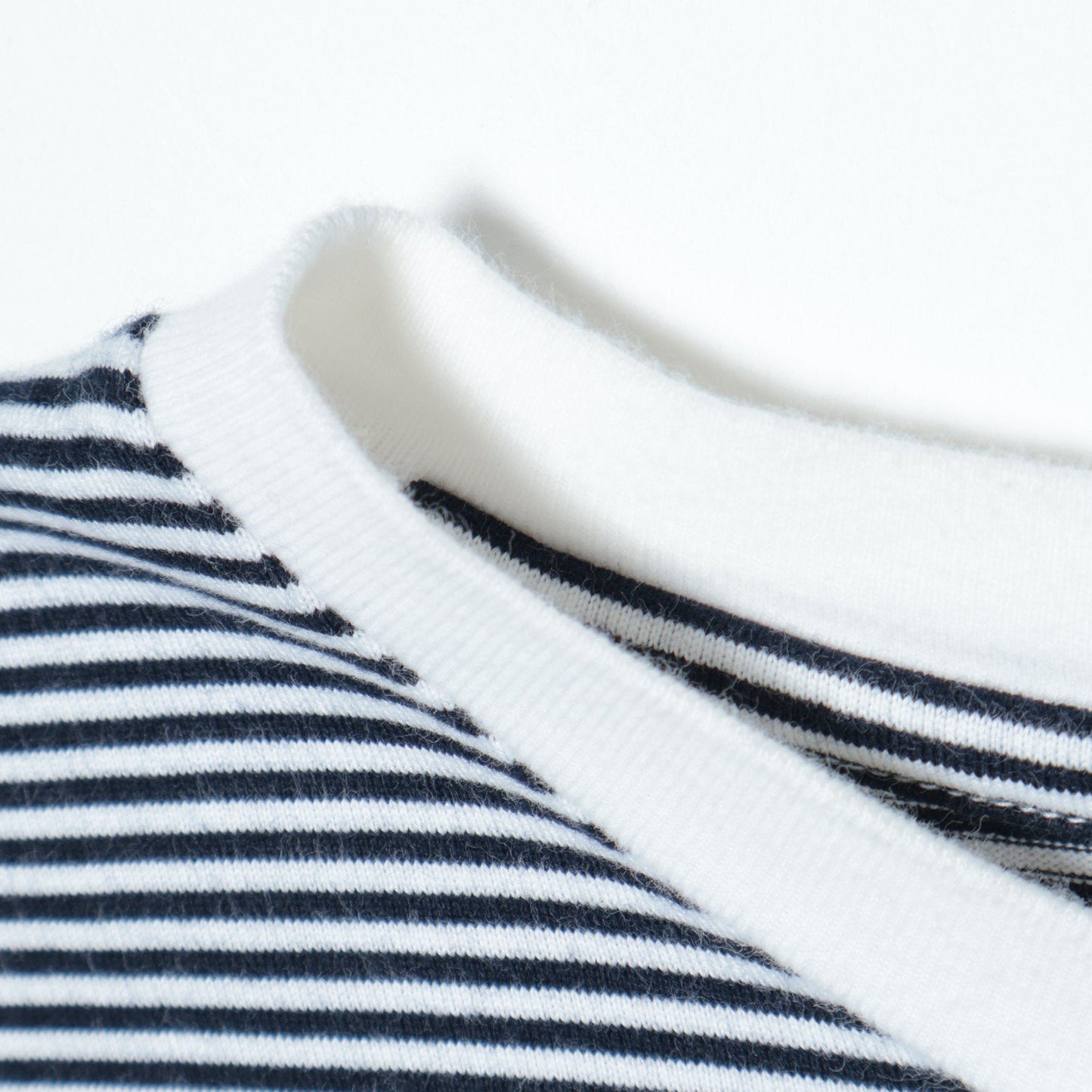 SHIPS: 抗菌・防臭 NANO-FINE（R） ハイゲージ コットン ボーダー  Tシャツ