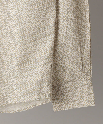 SHIPS: セミワイドカラー プリント モチーフ柄 シャツ