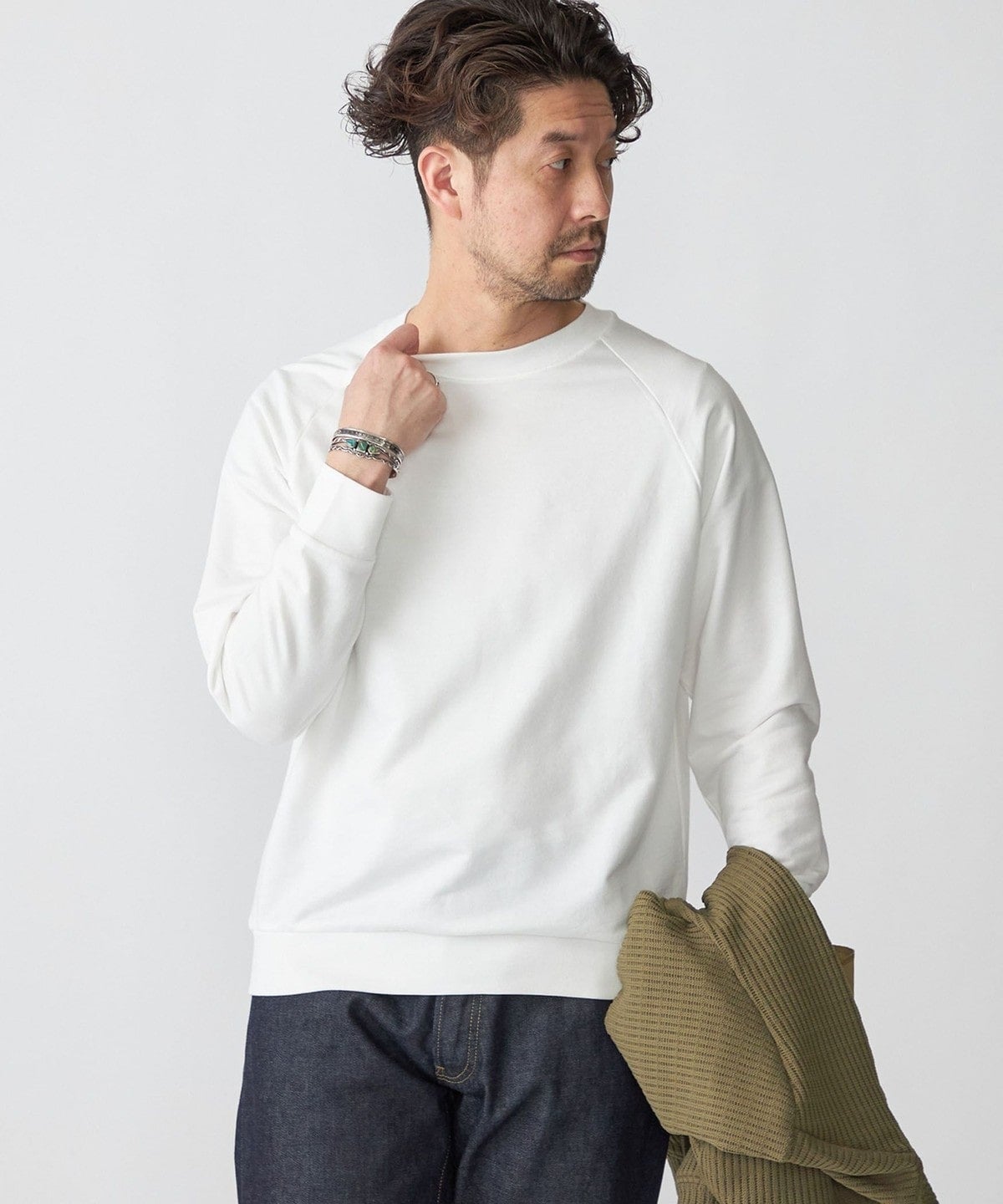 SHIPS: カネマサ 36ゲージ 裏毛 ロングスリーブ Tシャツ (ロンT)