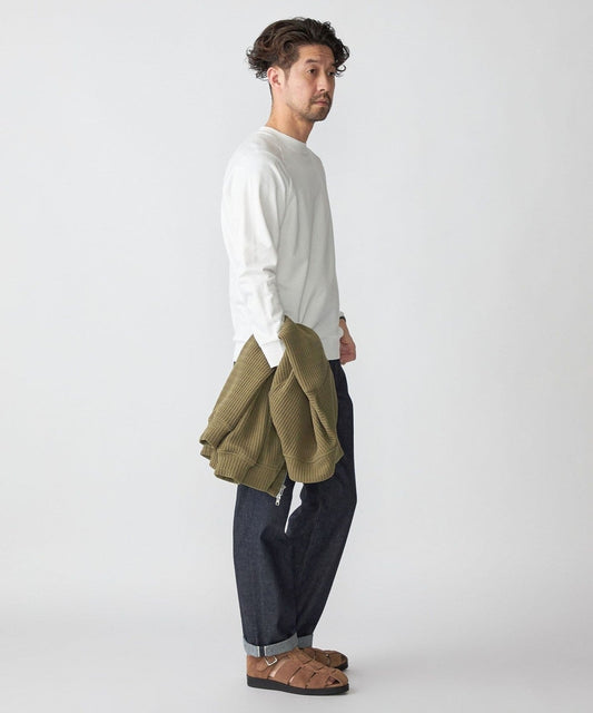 SHIPS: カネマサ 36ゲージ 裏毛 ロングスリーブ Tシャツ (ロンT)