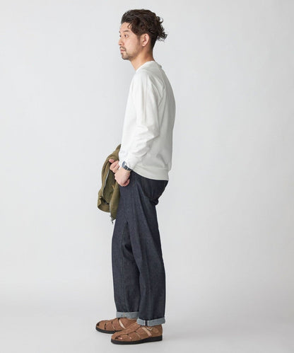 SHIPS: カネマサ 36ゲージ 裏毛 ロングスリーブ Tシャツ (ロンT)