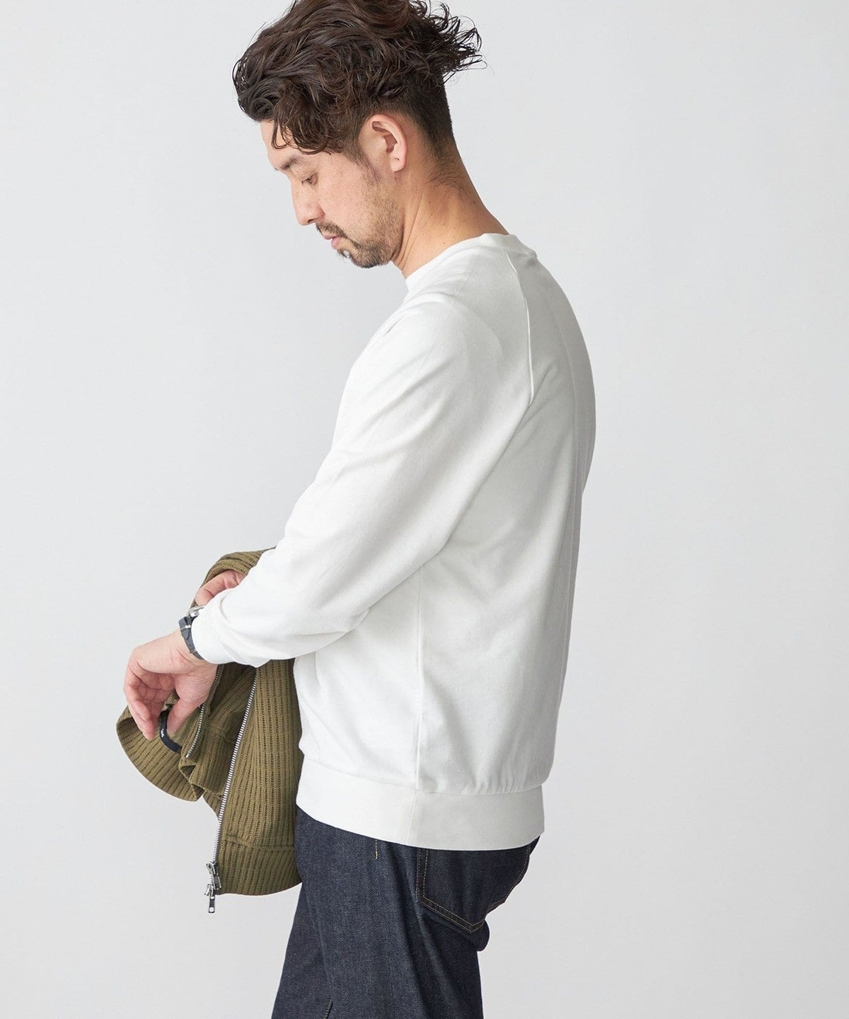 SHIPS: カネマサ 36ゲージ 裏毛 ロングスリーブ Tシャツ (ロンT)