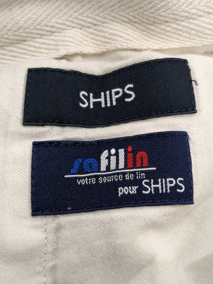 SHIPS: SOLOTEX(R) サフィラン リネン ハイブリッド イージー パンツ 20SS