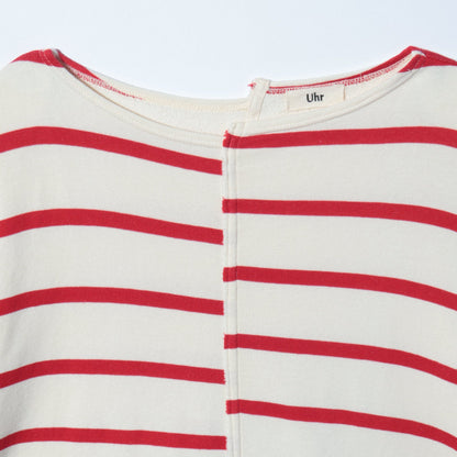 Uhr:WIDE SLEEVE BORDER LONG-T