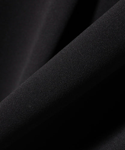 【SHIPS別注】little black:〈洗濯機可能〉ハイストレッチ ダンボール ジレ