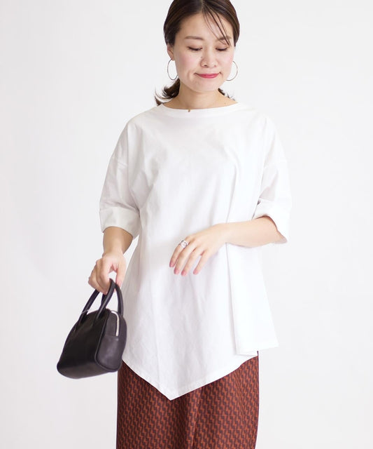 【別注】assiette:アシンメトリー5/Sプルオーバー