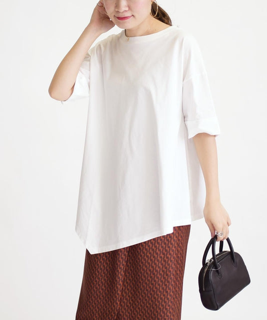 【別注】assiette:アシンメトリー5/Sプルオーバー