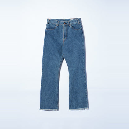 YOUNG&OLSEN:〈ウォッシャブル〉70s HIP JEANS フレア デニム パンツ
