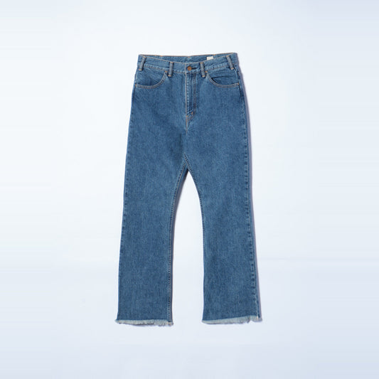 YOUNG&OLSEN:〈ウォッシャブル〉70s HIP JEANS フレア デニム パンツ