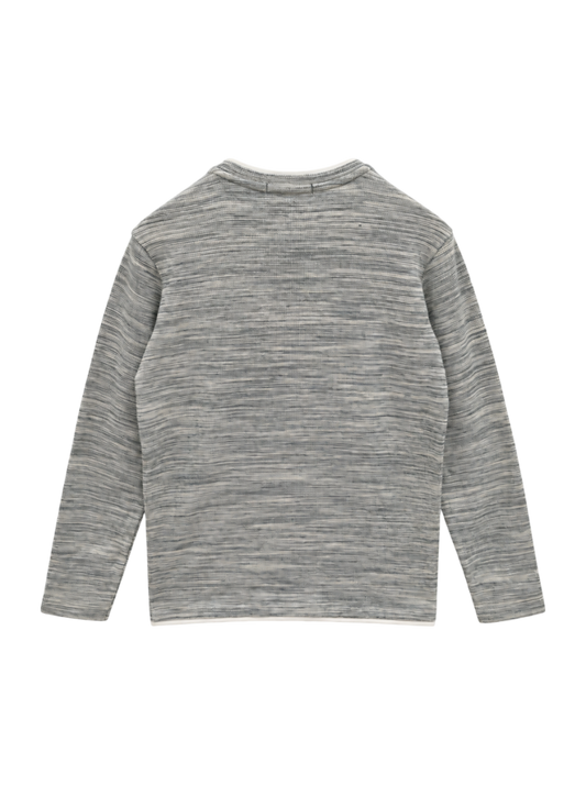 SHIPS: ワッフル フェイクレイヤード クルーネック Tシャツ (ロンT) 22SS