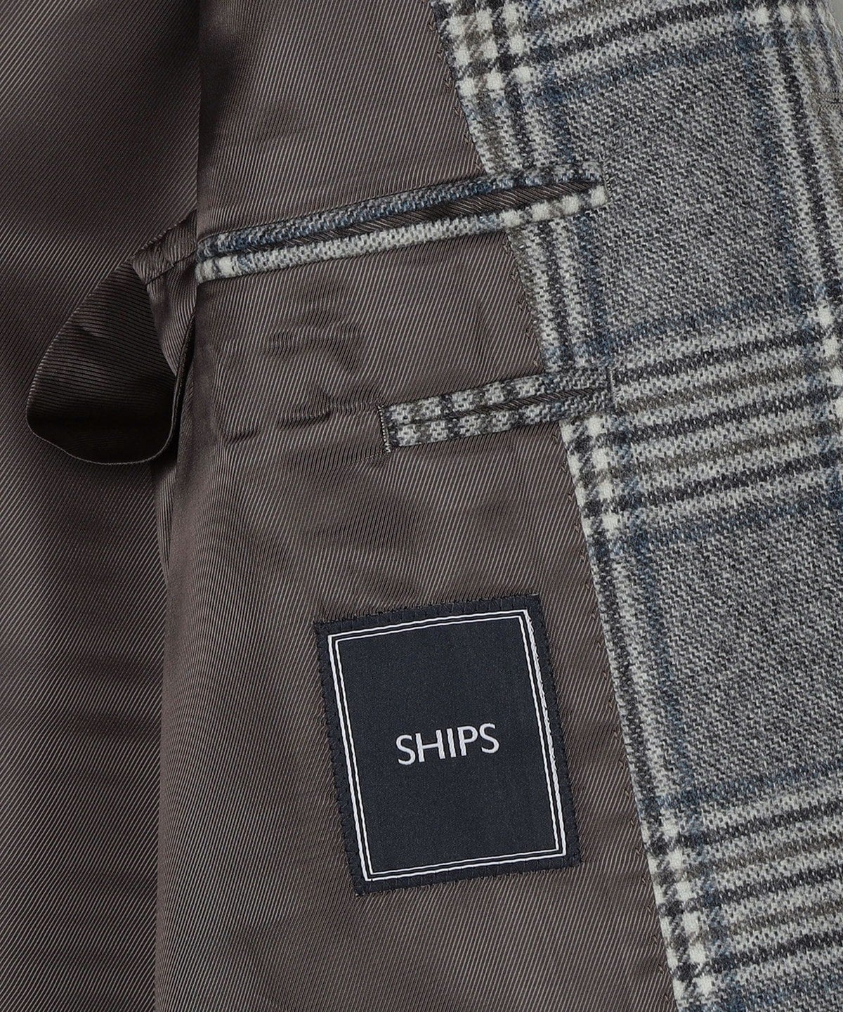 SHIPS: CANONICO社製生地 グレンチェック ジャケット