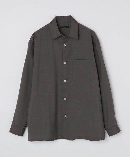 SHIPS:〈洗濯機可能〉TECH PLUS(R) WOOL リラックスフィット レギュラーカラーシャツ