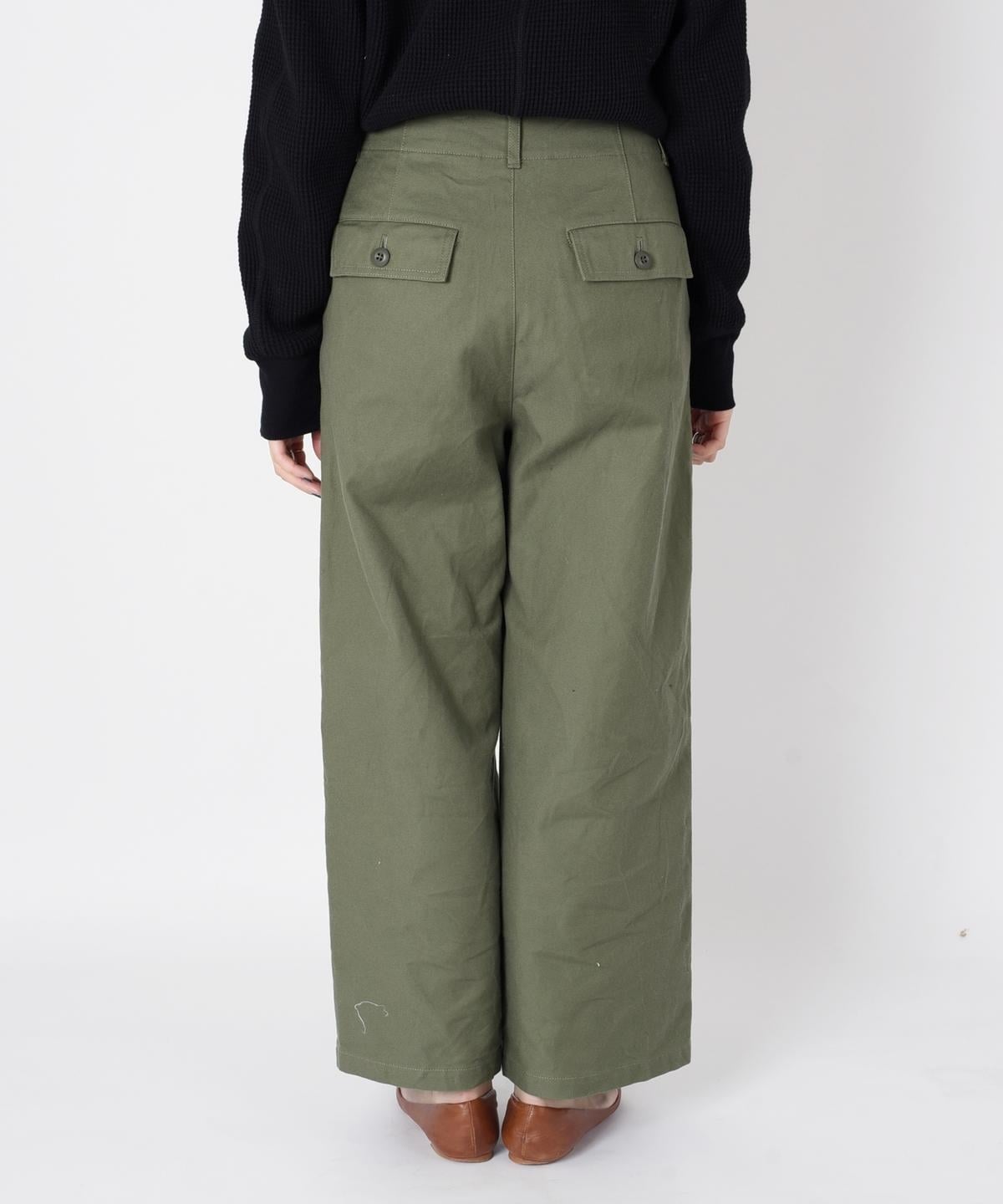 liflattie ships:コットンサージベイカーパンツ