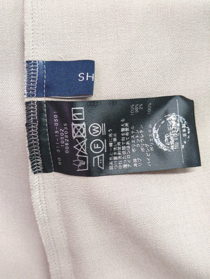 〈手洗い可能〉ボリュームスリーブリブデザインブラウス