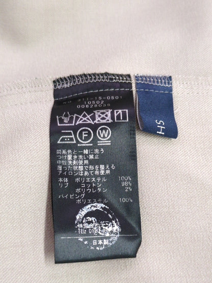 〈手洗い可能〉ボリュームスリーブリブデザインブラウス