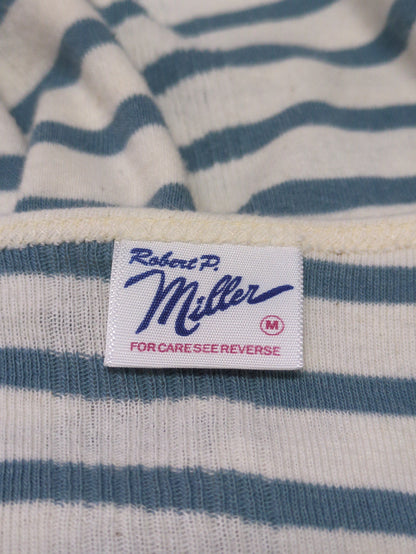 miller:ラウンドネック ボーダー ロングスリーブ