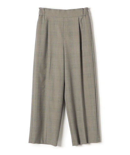 〈手洗い可能〉チェックセミワイドパンツ