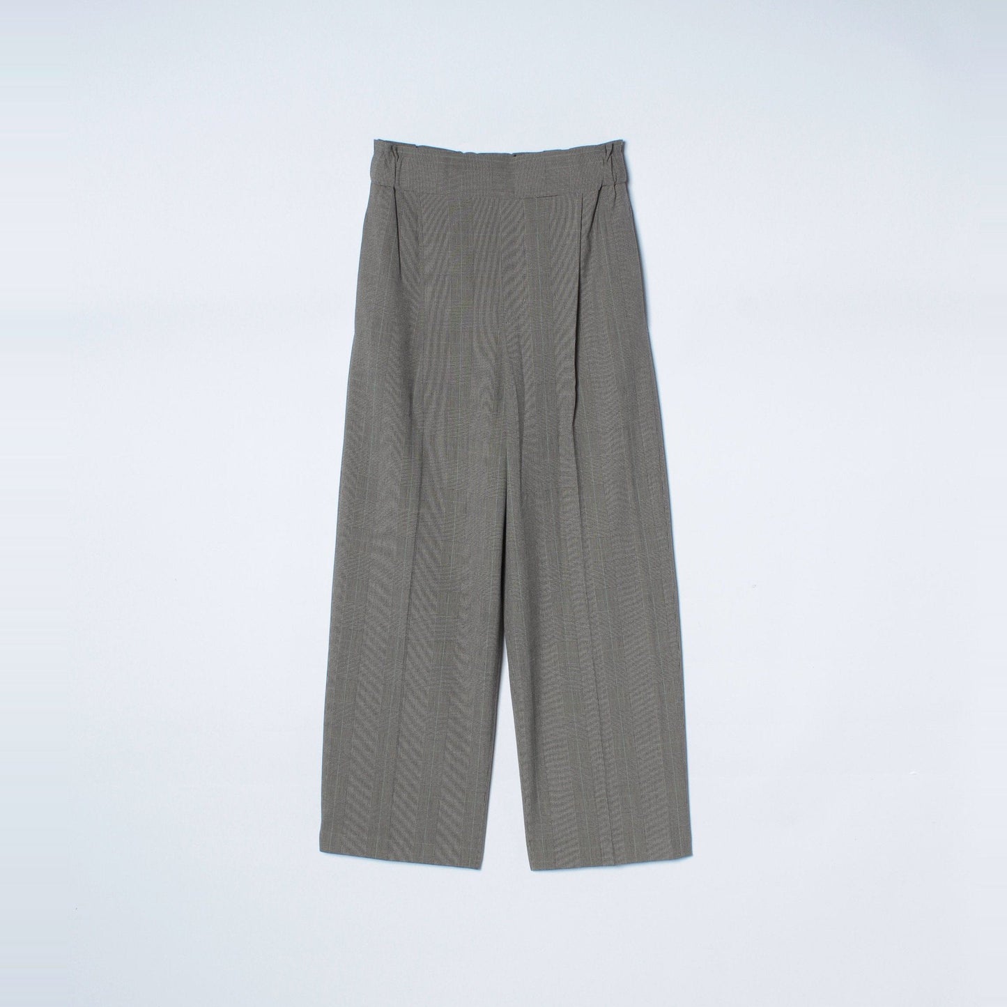 〈手洗い可能〉チェックセミワイドパンツ