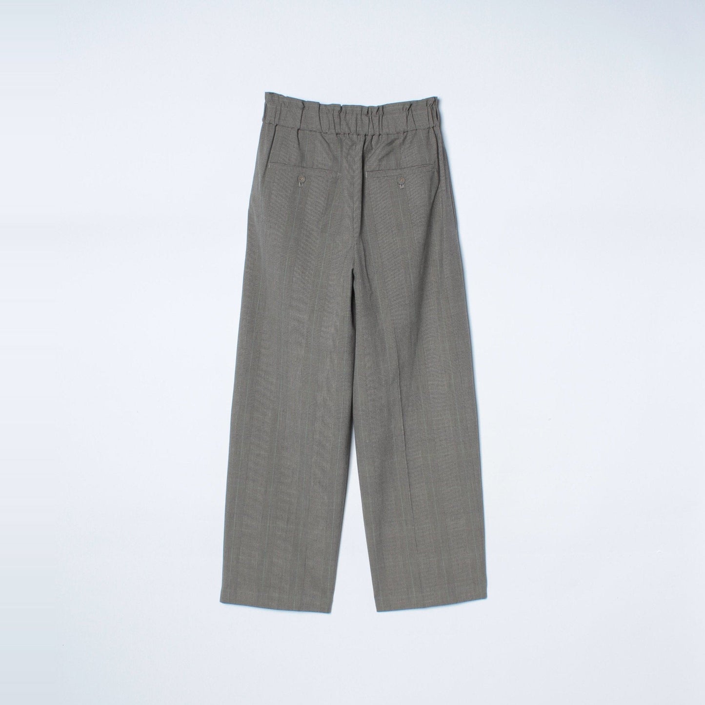 〈手洗い可能〉チェックセミワイドパンツ