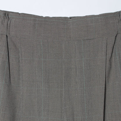 〈手洗い可能〉チェックセミワイドパンツ