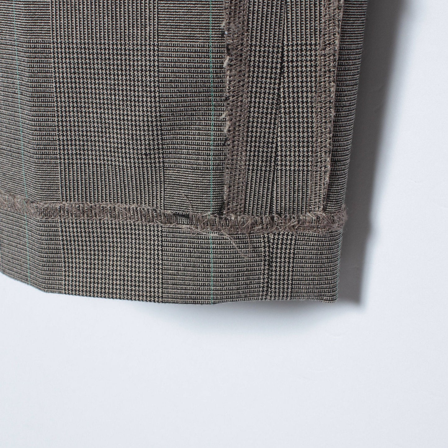 〈手洗い可能〉チェックセミワイドパンツ