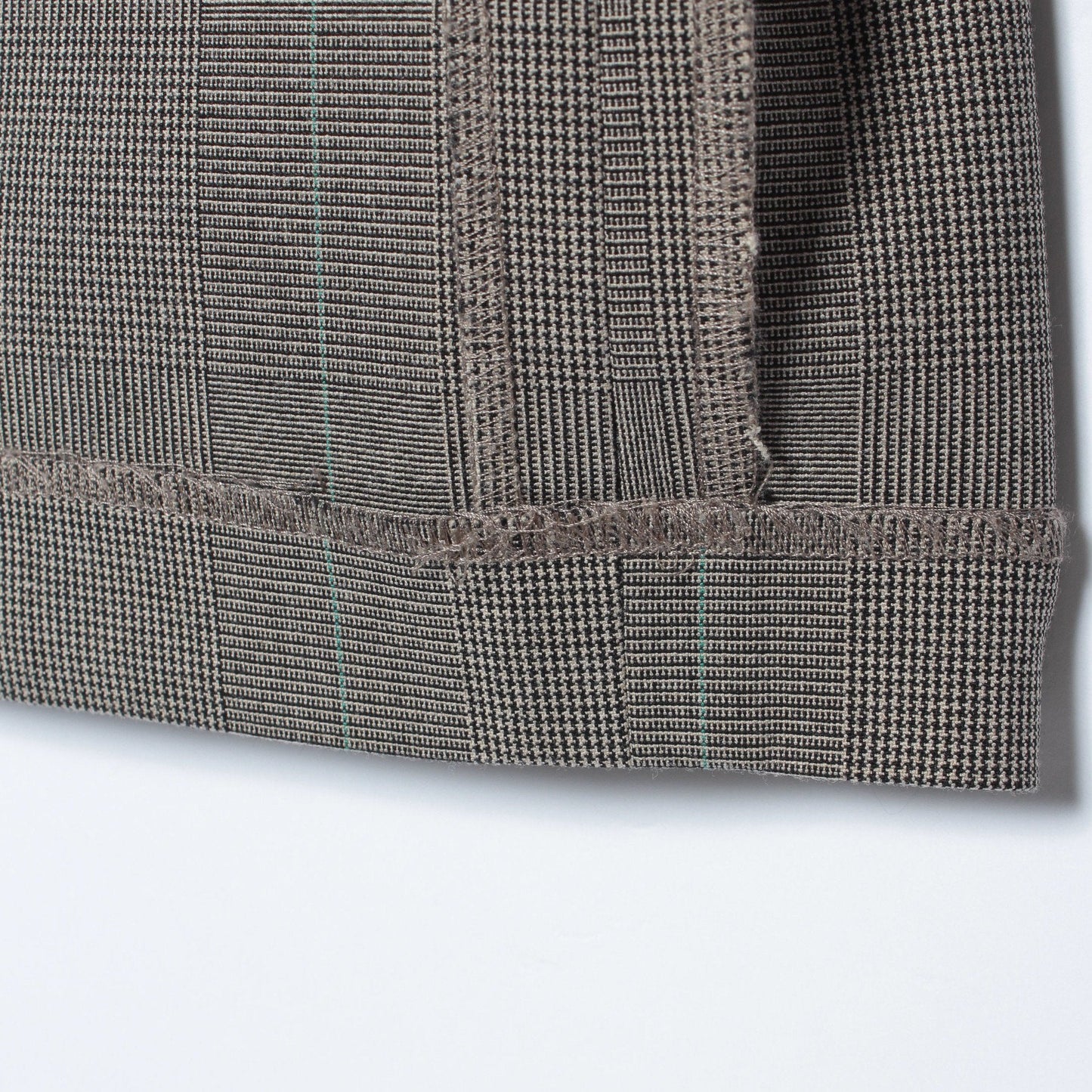 〈手洗い可能〉チェックセミワイドパンツ