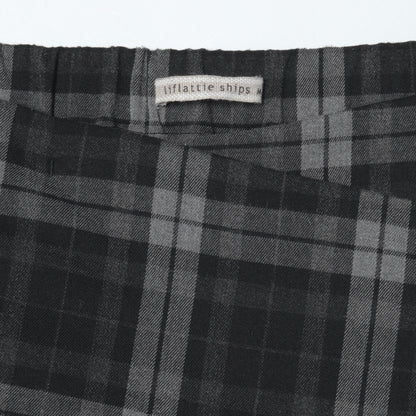 CHECK WRAP SKIRT