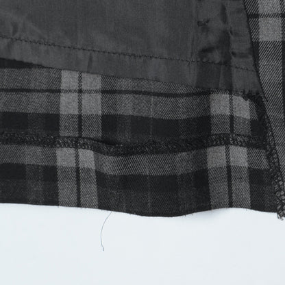 CHECK WRAP SKIRT