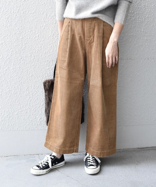 liflattie ships: コーデュロイ タック パンツ