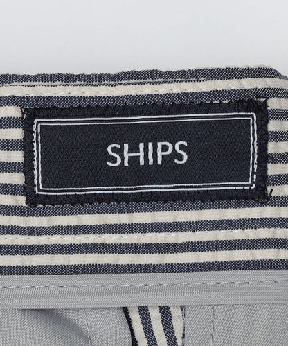 SHIPS: <セットアップ対応> イージー シアサッカー ストレッチ パンツ