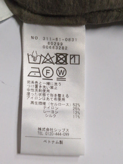 〈手洗い可能〉シルク混 シアー 羽織 シャツ