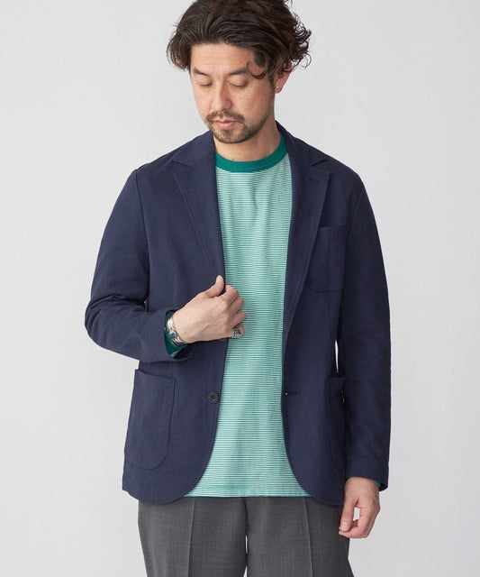 SHIPS:〈手洗い可能〉TEXBRID(R) バーズアイ ジャージー 2ボタン ジャケット