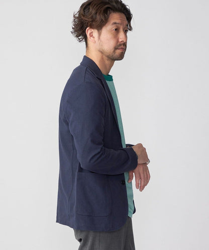 SHIPS:〈手洗い可能〉TEXBRID(R) バーズアイ ジャージー 2ボタン ジャケット