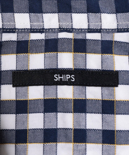 SHIPS: ドビー ギンガムチェック ボタンダウン シャツ 19FW