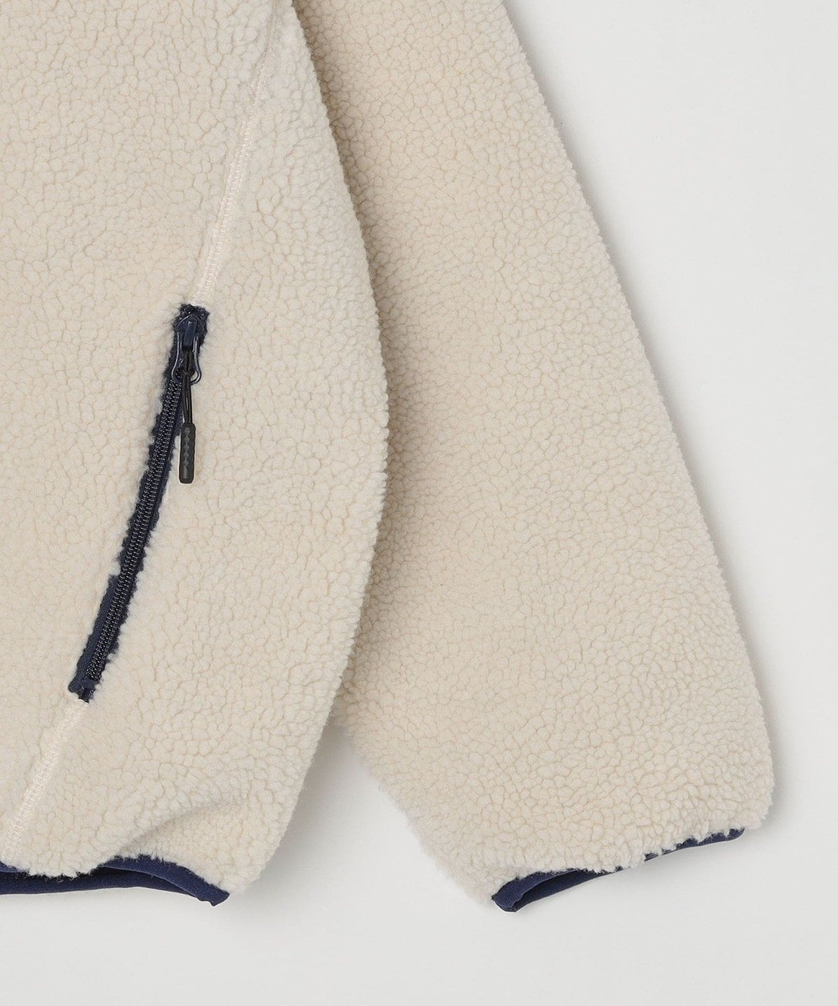 SHIPS: ビッグシルエット リバーシブル ボア フリース ナイロン ブルゾン