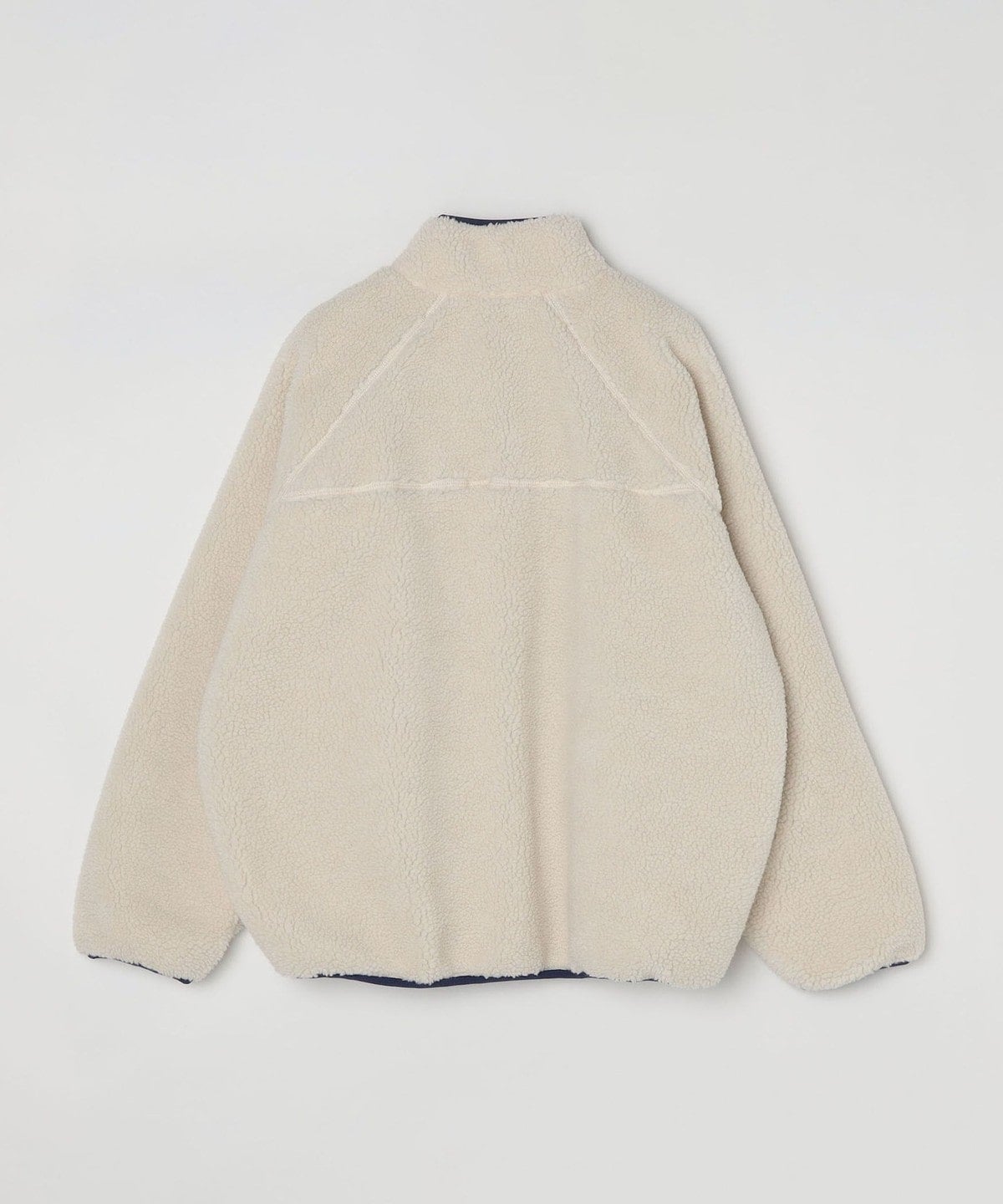 SHIPS: ビッグシルエット リバーシブル ボア フリース ナイロン ブルゾン