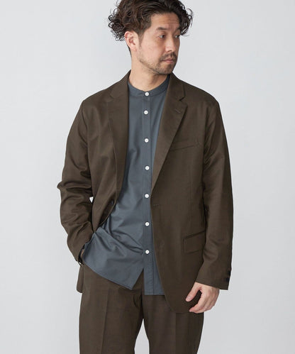 SHIPS:〈手洗い可能〉リネン トロピカル SOLOTEX(R) ジャケット (セットアップ対応)