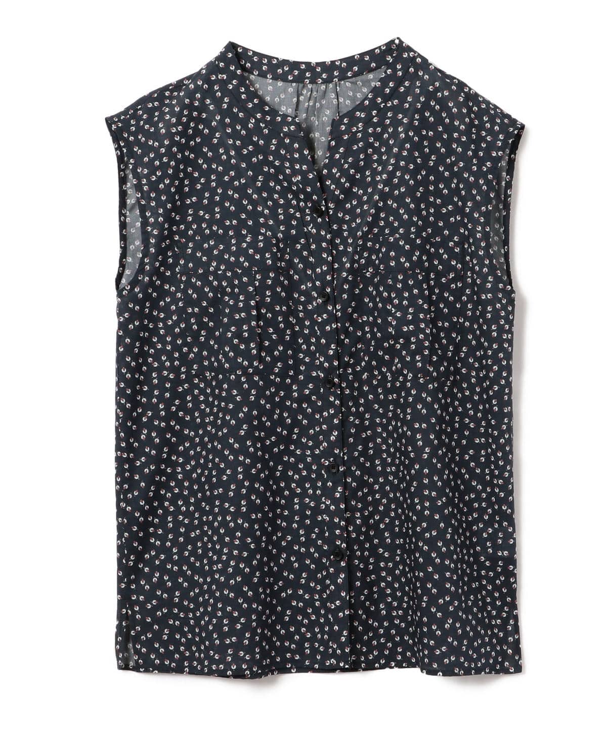 DEVAUX ローンプリントブラウス